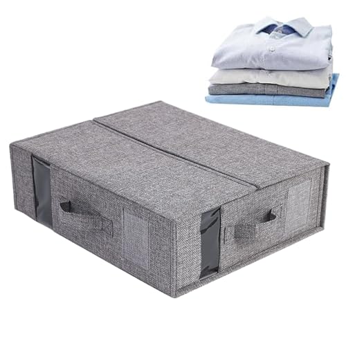 Bettwäsche Aufbewahrungs Organizer,Betttuch Organizer für Wäscheschrank - Faltschachtel aus Stoff für Bettdecken Kissenbezüge Decken Kleider Wohnung Schlafzimmer Bettwäsche Aufbewahrungs Organizer,Betttuch Organizer für Wäscheschrank - Faltschachtel aus Stoff für Bettdecken Kissenbezüge Decken Kleider Wohnung Schlafzimmer von Generisch