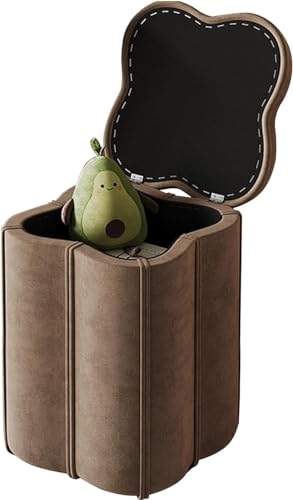 Beweglicher Fußhocker mit Deckel, Samtstoff Pouf für Wohnzimmer, Schlafzimmer, Eingangsbereich, Arbeitszimmer – unterstützt bis zu 150 kg Beweglicher Fußhocker mit Deckel, Samtstoff Pouf für Wohnzimmer, Schlafzimmer, Eingangsbereich, Arbeitszimmer – unterstützt bis zu 150 kg von Generisch