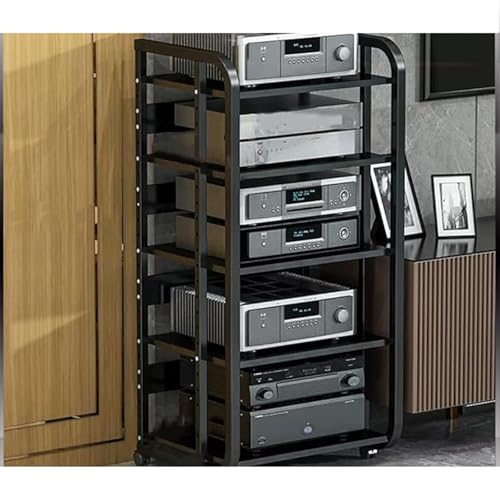 Beweglicher Schallplatten-/CD-Aufbewahrungsschrank, stabil und tragfähig, höhenverstellbar, multifunktional, Audio-Video-Komponenten, Regal, CD-Player, Lautsprecher, Verstärker-Ständer für Küche Beweglicher Schallplatten-/CD-Aufbewahrungsschrank, stabil und tragfähig, höhenverstellbar, multifunktional, Audio-Video-Komponenten, Regal, CD-Player, Lautsprecher, Verstärker-Ständer für Küche von Generisch