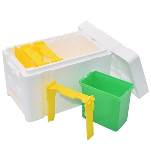Biene Zuchtbox - Isolierte Bienenstock -Hinterhof -Patio | Honey Farm Imkereis Kit Winterschutz | Langlebiger Wetterfestem Bienenstock -Werkzeug Live -Halten Sie Die Gartenausrüstung Für Das Paarungsz von Generisch