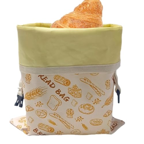 Bienenwachs Brotbeutel, 30x39cm Bienenwachstuchbeutel, Brotaufbewahrung Und Frischhalten, Wiederverwendbare Doppelschicht, Für Selbstgemachtes Sauerteigbrot von Generisch