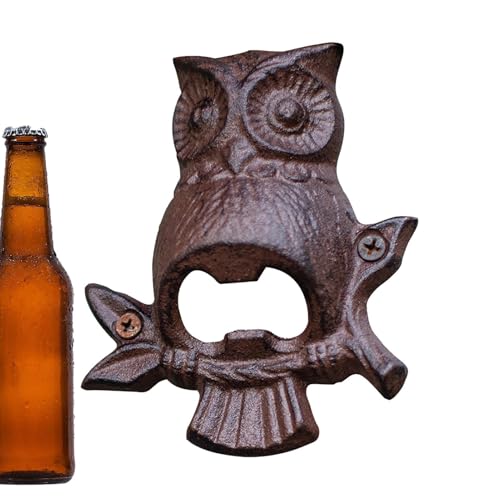 Bieröffner-Wandhalterung | Gusseiserner Eulen-Flaschenöffner zur Wandmontage | Flaschenöffner zur Wandmontage der Ihrer Heimdekoration Charme verleiht. Es ist robust und wird häufig zum Öffnen versch Bieröffner-Wandhalterung | Gusseiserner Eulen-Flaschenöffner zur Wandmontage | Flaschenöffner zur Wandmontage der Ihrer Heimdekoration Charme verleiht. Es ist robust und wird häufig zum Öffnen versch von Generisch