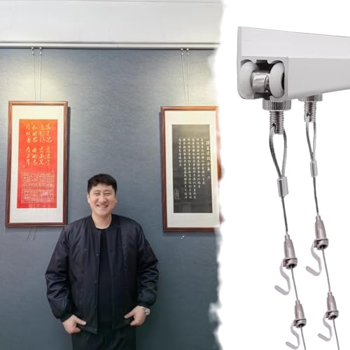 Bilder-Aufhängeset mit Draht für Trockenbau und Ziegel, Kunst-Hängesystem für Galerie, Büro und Studio Bilder-Aufhängeset mit Draht für Trockenbau und Ziegel, Kunst-Hängesystem für Galerie, Büro und Studio von Generisch