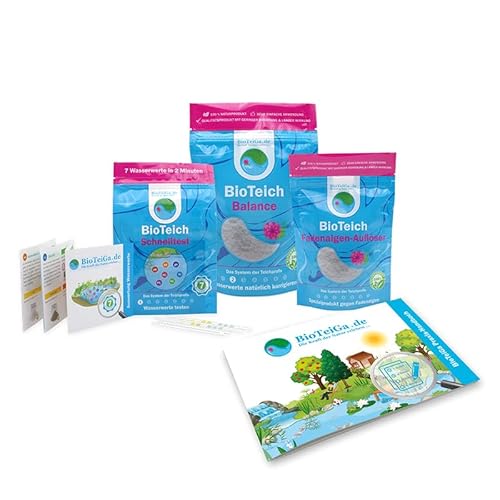 BioTeiGa Fadenalgen Plus-Set 5000L | Biologische Teichpflege zur Unterstützung bei Fadenalgen | Reguliert Wasserwerte & fördert gesunde Teichbiologie | Sicher für Deine Fische & Haustiere BioTeiGa Fadenalgen Plus-Set 5000L | Biologische Teichpflege zur Unterstützung bei Fadenalgen | Reguliert Wasserwerte & fördert gesunde Teichbiologie | Sicher für Deine Fische & Haustiere von Generisch