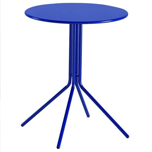 Bistro Pub Tisch, runder Bartisch für Zuhause, Küche, Café & kleine Räume – langlebiges Design mit stabilem Metallfuß und rutschfester Matte von Generisch
