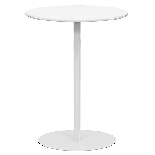 Bistrotisch aus Metall, runder Couchtisch aus Eisen für den Innen- und Außenbereich, stabile Basis für Garten, Esszimmer oder Hausbar, Farbe: Weiß, Größe: 70 x 72 cm Bistrotisch aus Metall, runder Couchtisch aus Eisen für den Innen- und Außenbereich, stabile Basis für Garten, Esszimmer oder Hausbar, Farbe: Weiß, Größe: 70 x 72 cm von Generisch
