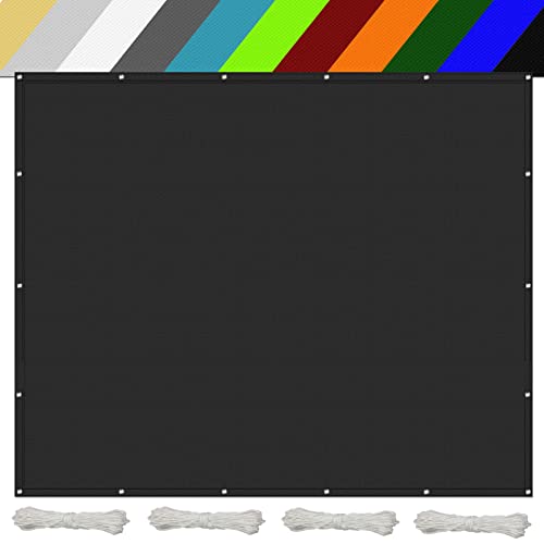 Black Garden Shade Net 4.5x5.5m - Wasserdicht Sonnensegel UV & Sonnenschutz Windabweisend für Balkon Terrasse Camping Pergola - Outdoor Schattenlösung von Generisch