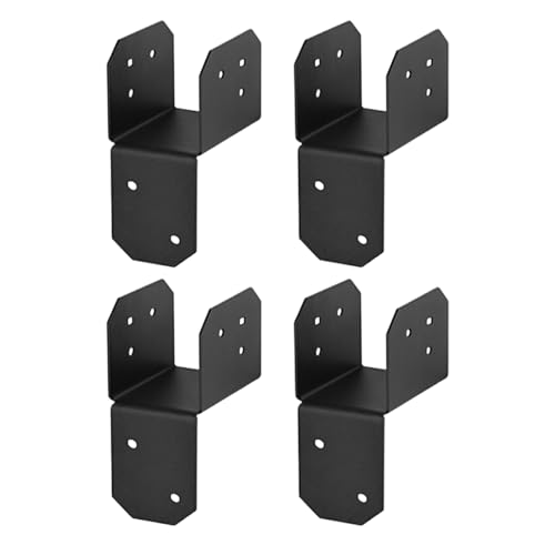 Black Post Caps Kabine-Klammer, 4x4-Balkenstarbekleiderhalterung, Stahlstrahlanschluss, rostbeständiges Finish, hohe Laststütze, 4 Teile, Außendeck-Dachgebrauch Black Post Caps Kabine-Klammer, 4x4-Balkenstarbekleiderhalterung, Stahlstrahlanschluss, rostbeständiges Finish, hohe Laststütze, 4 Teile, Außendeck-Dachgebrauch von Generisch