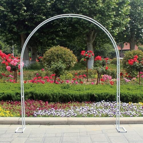 Blanca 200x230cm Gartenbogen Pergola Langlebige Metall Rose Rankgitter Hochzeitsbogen mit Basis Stützrahmen für Kletterpflanzen und Reben Outdoor Dekor Blanca 200x230cm Gartenbogen Pergola Langlebige Metall Rose Rankgitter Hochzeitsbogen mit Basis Stützrahmen für Kletterpflanzen und Reben Outdoor Dekor von Generisch