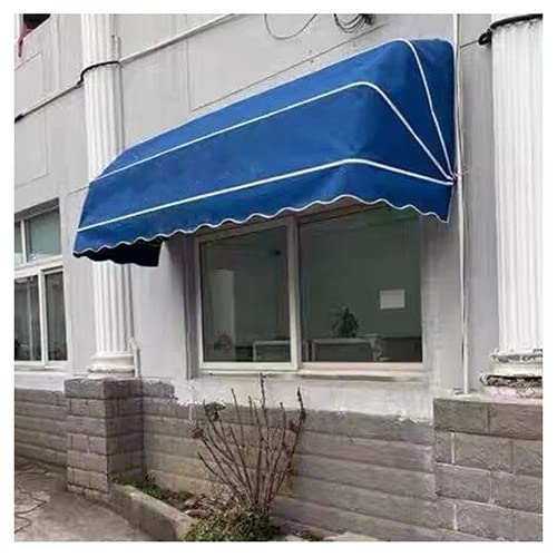 Blaue Fenster- und Türmarkise – Faltbares Terrassenüberdachung für den Außenbereich mit verzinkter Rohrstütze – strapazierfähiges Polyestergewebe, Größe 85 x 60 x 60 cm, UV-Schutz und Blaue Fenster- und Türmarkise – Faltbares Terrassenüberdachung für den Außenbereich mit verzinkter Rohrstütze – strapazierfähiges Polyestergewebe, Größe 85 x 60 x 60 cm, UV-Schutz und von Generisch