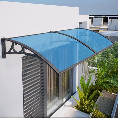 Blaue Terrassenüberdachung für den Außenbereich, Polycarbonat-Abdeckung für Fenster und Türen, UV- und Regenschutz, 100 x 300 cm, Schutz vor herunterfallenden Gegenständen. Blaue Terrassenüberdachung für den Außenbereich, Polycarbonat-Abdeckung für Fenster und Türen, UV- und Regenschutz, 100 x 300 cm, Schutz vor herunterfallenden Gegenständen. von Generisch