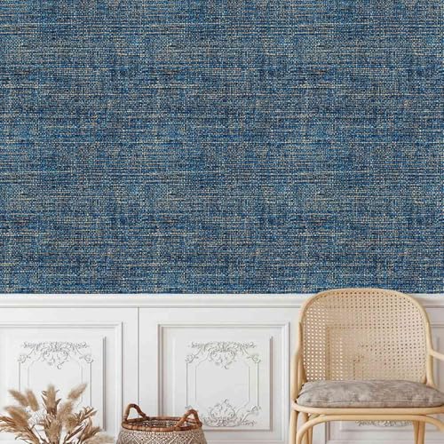 Blauer Stoff Klebefolie Möbel 0.4x20 M Körnige Textur Selbstklebende Tapete Abziehen und Aufkleben Wallpaper Entfernbare DIY Wandverkleidung Dekoratives für Küche Arbeitsplatte Schränke Tische Wand Blauer Stoff Klebefolie Möbel 0.4x20 M Körnige Textur Selbstklebende Tapete Abziehen und Aufkleben Wallpaper Entfernbare DIY Wandverkleidung Dekoratives für Küche Arbeitsplatte Schränke Tische Wand von Generisch
