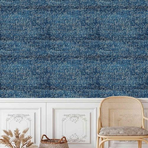 Blauer Stoff Klebefolie Möbel 0.52x20 M Körnige Textur Selbstklebende Tapete Abziehen und Aufkleben Wallpaper Entfernbare DIY Wandverkleidung Dekoratives für Küche Arbeitsplatte Schränke Tische Wand Blauer Stoff Klebefolie Möbel 0.52x20 M Körnige Textur Selbstklebende Tapete Abziehen und Aufkleben Wallpaper Entfernbare DIY Wandverkleidung Dekoratives für Küche Arbeitsplatte Schränke Tische Wand von Generisch