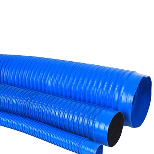Blaues PVC-Luftkanal-Entlüftungsrohr for Wäschetrockner, robuster Abluftschlauch for Trockner, Abfluss-Vakuumrohr for Badezimmer (39,4 Fuß, Durchmesser 30 mm)(200mm) von Generisch