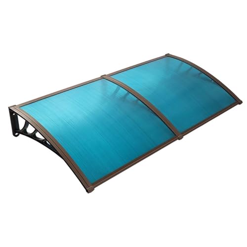 Blaues Türvordach, Markise, UV- und Regenschutz, Metallhalterung und Entwässerungsrinne, Outdoor-Terrassenabdeckung, winddicht, 50 x 240 cm, perfekt für Eingänge Blaues Türvordach, Markise, UV- und Regenschutz, Metallhalterung und Entwässerungsrinne, Outdoor-Terrassenabdeckung, winddicht, 50 x 240 cm, perfekt für Eingänge von Generisch