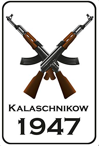 Blechschild 20x30cm Kalaschnikow 1947 Gewehr Waffe Sturm Tafel Blechschild 20x30cm Kalaschnikow 1947 Gewehr Waffe Sturm Tafel von Generisch