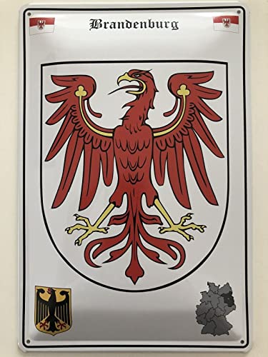 Blechschild 20x30cm gewölbt Brandenburg Wappen Deko Geschenk Schild Blechschild 20x30cm gewölbt Brandenburg Wappen Deko Geschenk Schild von susurrus
