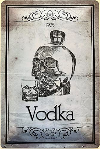 Blechschild 20x30cm gewölbt Vodka 1925 Wodka Bar Männer Deko Geschenk Schild von Generisch