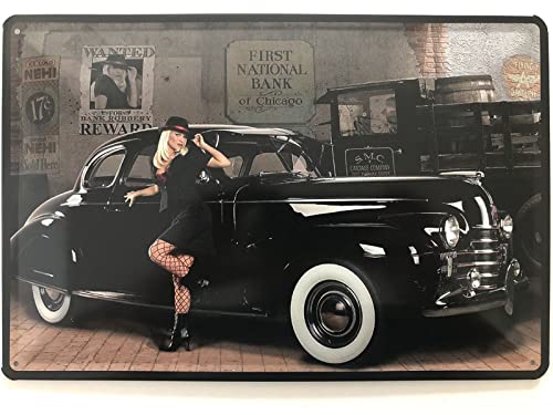 Blechschild 20x30cm gewölbt sexy Oldtimer Garage Auto Car pin up Sprüche Deko Geschenk Schild von Generisch