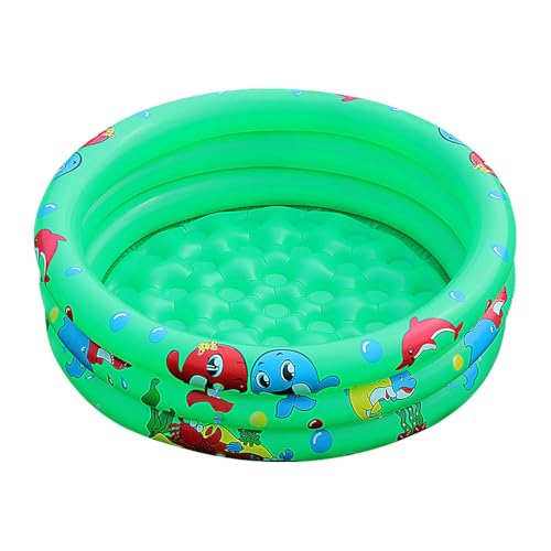 Blow Up Pool - Aufblasbar Über Gemahlenem Schwimmbad | Sommerspaß | Schnelle Entwässerung | Runde KidDiepool Für Garten, Garten, Patio | Verwendung Für Kleinkinder Und Kinder, Outdoor & Innenr von Generisch