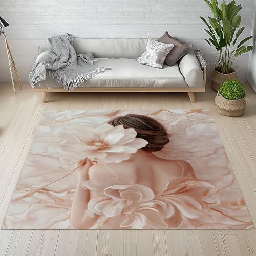Blühen Blumen Waschbarer Teppich 200x200 cm, Mädchen Teppiche Wohnzimmer Anti Rutsch Große Teppiche Schlafzimmer Weich Kurzflor Carpet Matte Kinderteppich gs1c566 Blühen Blumen Waschbarer Teppich 200x200 cm, Mädchen Teppiche Wohnzimmer Anti Rutsch Große Teppiche Schlafzimmer Weich Kurzflor Carpet Matte Kinderteppich gs1c566 von Generisch