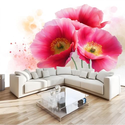 Blumen Mohnblumen Bohème-Stil Fototapete 400 x 280 cm Vlies Motivtapeten Moderne Wandtapete Wohnzimmer Schlafzimmer Study Wohnzimmer Restaurant Cafe Wand Dekoration, Blumen Mohnblumen Bohème-Stil Fototapete 400 x 280 cm Vlies Motivtapeten Moderne Wandtapete Wohnzimmer Schlafzimmer Study Wohnzimmer Restaurant Cafe Wand Dekoration, von Generisch