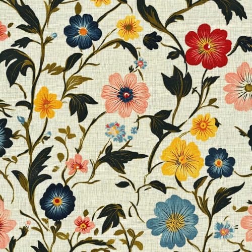 Blumen Tapete Selbstklebende, Tapete 40CM×15M Bunte Blumendrucke Fototapete, Wasserdicht Möbelfolie Vinyl Klebefolie Möbel Vintage Wanddeko Wandtapete Wohnzimmer Schlafzimmer Blumen Tapete Selbstklebende, Tapete 40CM×15M Bunte Blumendrucke Fototapete, Wasserdicht Möbelfolie Vinyl Klebefolie Möbel Vintage Wanddeko Wandtapete Wohnzimmer Schlafzimmer von Generisch