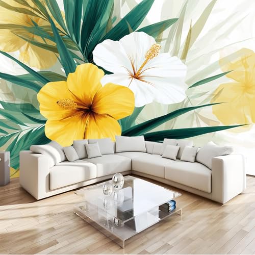 Blumen Tropische Pflanzen Grüne Blätter Fototapete 400 x 280 cm Vlies Motivtapeten Moderne Wandtapete Wohnzimmer Schlafzimmer Study Wohnzimmer Restaurant Cafe Wand Dekoration, Blumen Tropische Pflanzen Grüne Blätter Fototapete 400 x 280 cm Vlies Motivtapeten Moderne Wandtapete Wohnzimmer Schlafzimmer Study Wohnzimmer Restaurant Cafe Wand Dekoration, von Generisch