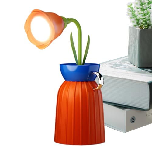 Blumenschreibtischlampe - LED Decorative Leuchte, abgestufte und taktile Blumendesign | Abnehmbare USB -Lampe mit drei leichten Tönen, perfekt für Schlafzimmer, Schreibtisch, Bett oder Entspannungsber Blumenschreibtischlampe - LED Decorative Leuchte, abgestufte und taktile Blumendesign | Abnehmbare USB -Lampe mit drei leichten Tönen, perfekt für Schlafzimmer, Schreibtisch, Bett oder Entspannungsber von Generisch