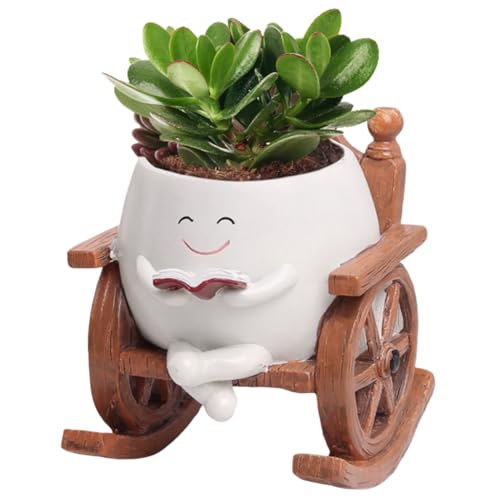 Blumentöpfe mit Schaukel Gesicht, Blumentopf mit Smiley-Gesicht, Sukkulentententöpfe mit Ablaufloch, Sit Schaukelstuhl Sukkulenten Blumentöpfe, übertöpfe für Zimmerpflanzen, für Sukkulenten Blumen Blumentöpfe mit Schaukel Gesicht, Blumentopf mit Smiley-Gesicht, Sukkulentententöpfe mit Ablaufloch, Sit Schaukelstuhl Sukkulenten Blumentöpfe, übertöpfe für Zimmerpflanzen, für Sukkulenten Blumen von Generisch