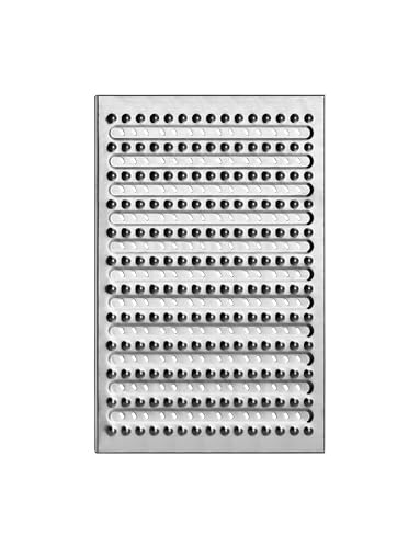 Bodenablaufgitter for Hof/Garage, Kanalsiebabdeckung, Ersatz-Gitterrostabdeckungen aus 1 mm dickem Edelstahl, rostfreies Entwässerungsgitter(201,8 PIECES_10X58X2.5MM) von Generisch