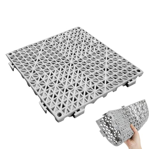 Bodenfliesen für Pool, Fitnessstudio, ineinandergreifende quadratische Matten mit rutschfestem Design, Trainingsmatten für Zuhause, Fitnessstudio, Spielzimmer, Keller, Innenhof, Dusche, Fitnessbereich Bodenfliesen für Pool, Fitnessstudio, ineinandergreifende quadratische Matten mit rutschfestem Design, Trainingsmatten für Zuhause, Fitnessstudio, Spielzimmer, Keller, Innenhof, Dusche, Fitnessbereich von Generisch