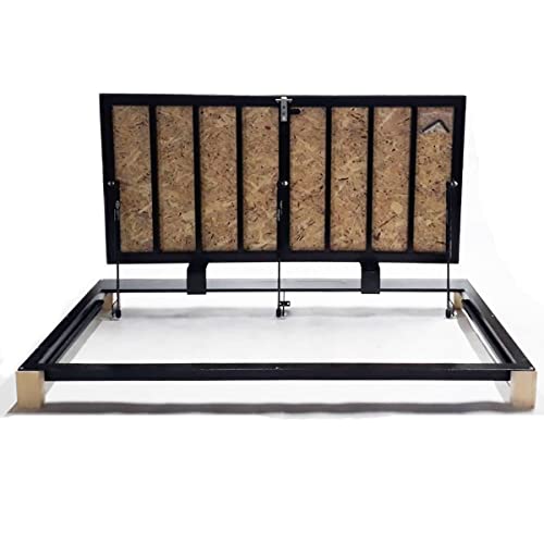 Bodenluke schachtabdeckung 80 cm x 140 cm "H" - mit OSB-Platte für Holz- und Parkettböden (Türmaterial OSB-Platte) von Generisch