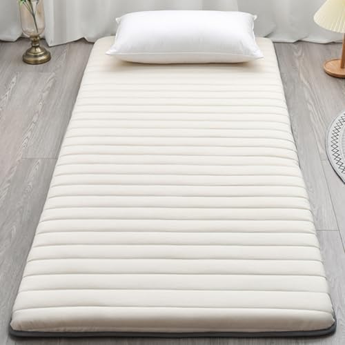 Bodenmatratze, Einzelbett, verdickt, 5 cm, faltbare Schlafunterlage für Zuhause, Camping, Couch, weiche Futon-Matratze, Tatami-Matte, tragbare aufrollbare Matratze Bodenmatratze, Einzelbett, verdickt, 5 cm, faltbare Schlafunterlage für Zuhause, Camping, Couch, weiche Futon-Matratze, Tatami-Matte, tragbare aufrollbare Matratze von Generisch