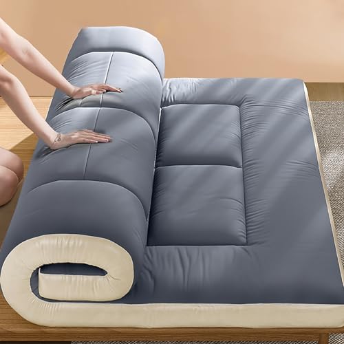 Bodenmatratze, Futon-Schlafmatte, faltbare Bettmatratze für Sofa und Gästebett, bequemes hellgraues Design Bodenmatratze, Futon-Schlafmatte, faltbare Bettmatratze für Sofa und Gästebett, bequemes hellgraues Design von Generisch