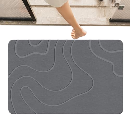 Bodenmatte, Kieselgur, schnell trocknend, rutschfest, waschbar, Teppich, 39 x 60 cm, stilvolles, modernes Design, für Wohnzimmer, Esszimmer, Küche, Hotel, WC Bodenmatte, Kieselgur, schnell trocknend, rutschfest, waschbar, Teppich, 39 x 60 cm, stilvolles, modernes Design, für Wohnzimmer, Esszimmer, Küche, Hotel, WC von Generisch