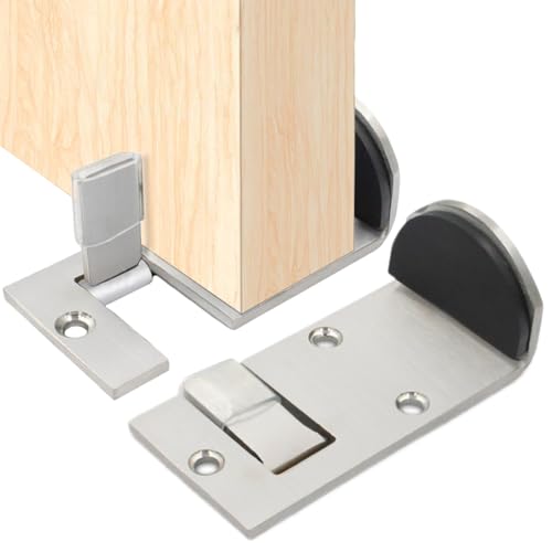 Bodentürstopper, Edelstahl, Haustürstopper, Sicherheitskeil mit Gummi-Pads für Arbeitsplatz, Zuhause, Hotel, Reisen, Verleih, Fast-Food-Restaurant von Generisch