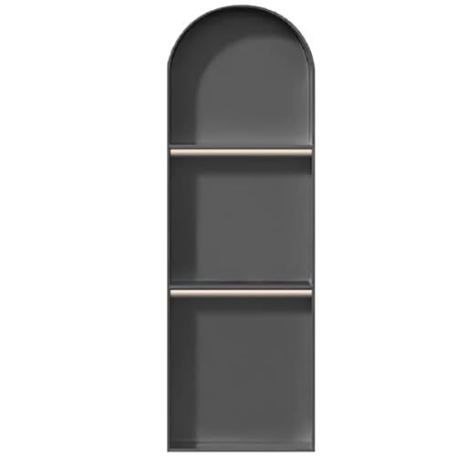 Bogenförmiger Dusch- und Aufbewahrungsbehälter aus Edelstahl, integrierter Toilettenpapierhalter für Badezimmer, Küche, Wohnzimmer, 28 x 90 x 14 cm, Schwarz Bogenförmiger Dusch- und Aufbewahrungsbehälter aus Edelstahl, integrierter Toilettenpapierhalter für Badezimmer, Küche, Wohnzimmer, 28 x 90 x 14 cm, Schwarz von Generisch