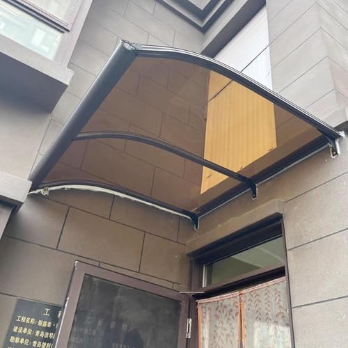 Braun Fenstermarkise 100 x 100 cm mit Metallhalterung & Entwässerungsrinne UV- & Regenschutz, Terrassen- und Eingangstürvordach Abdeckung für den Außenbereich Schatten Braun Fenstermarkise 100 x 100 cm mit Metallhalterung & Entwässerungsrinne UV- & Regenschutz, Terrassen- und Eingangstürvordach Abdeckung für den Außenbereich Schatten von Generisch