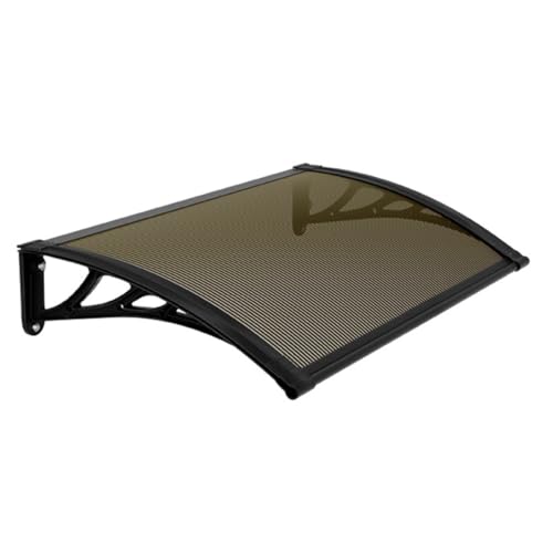 Braun Fenstermarkise Türüberdachung 80x200cm Terrassenabdeckung UV- & Regenschutz Polycarbonat mit Drainage Langlebig Outdoor Markise für Sonnen- und Schneeschutz Braun Fenstermarkise Türüberdachung 80x200cm Terrassenabdeckung UV- & Regenschutz Polycarbonat mit Drainage Langlebig Outdoor Markise für Sonnen- und Schneeschutz von Generisch