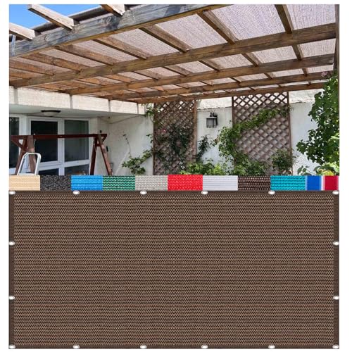 Braun Schattennetz 180g/m² - 8m x 14m UV-beständiges Sonnenschutznetz mit Ösen für Gewächshaus Balkon Terrasse Schatten 95% UV-Blocker Braun Schattennetz 180g/m² - 8m x 14m UV-beständiges Sonnenschutznetz mit Ösen für Gewächshaus Balkon Terrasse Schatten 95% UV-Blocker von Generisch