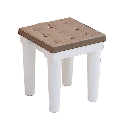 Brauner, rutschfester quadratischer Duschhocker, stabiler Kunststoff-Bad- und Wohnzimmerstuhl, kompakt, 27 x 27 x 30 cm, idealer kleiner Sitz für den Heimgebrauch, sicheres und langlebiges Design Brauner, rutschfester quadratischer Duschhocker, stabiler Kunststoff-Bad- und Wohnzimmerstuhl, kompakt, 27 x 27 x 30 cm, idealer kleiner Sitz für den Heimgebrauch, sicheres und langlebiges Design von Generisch