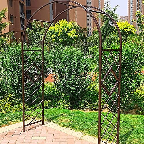Bronze Gartenbogen Laube – 1,8 m Metall Pergola für Kletterpflanzen Rosen & Reben – Hochzeitstorbogen & Rankgitter für Outdoor-Dekoration Party & Veranstaltungen von Generisch