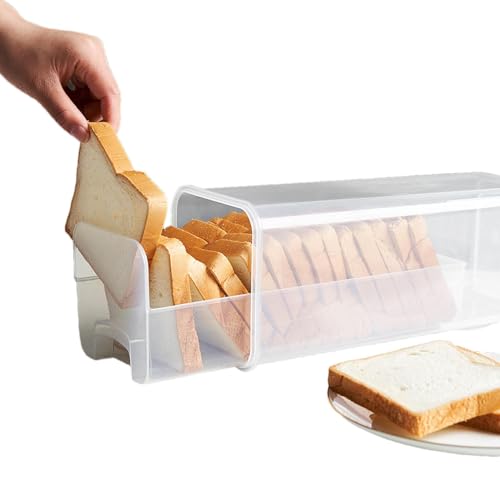 Brotaufbewahrungsbehälter – Transparenter luftdichter Brotkasten | Fortschrittliche Dichtungstechnologie Brotbox mit Deckel, hoher Brotschoner für Küche und Zuhause, hält Brot frisch, 14 x 34 cm Brotaufbewahrungsbehälter – Transparenter luftdichter Brotkasten | Fortschrittliche Dichtungstechnologie Brotbox mit Deckel, hoher Brotschoner für Küche und Zuhause, hält Brot frisch, 14 x 34 cm von Generisch