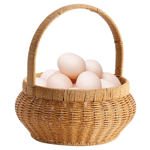 Brotkorb – gewebte Aufbewahrungsbehälter mit Griffen – runder Rattan-Imitat, dekorativer Brot- -Aufbewahrungskorb für Küchentisch, Speisekammer, Picknick, , Snacks, Zuhause, Theke Brotkorb – gewebte Aufbewahrungsbehälter mit Griffen – runder Rattan-Imitat, dekorativer Brot- -Aufbewahrungskorb für Küchentisch, Speisekammer, Picknick, , Snacks, Zuhause, Theke von Generisch