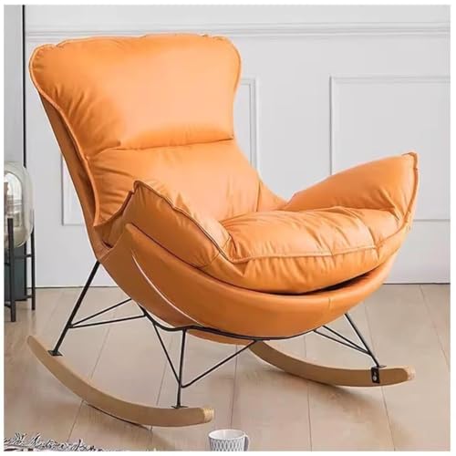 Brown Tech Cloth Schaukelstuhl für Wohnzimmer und Schlafzimmer von Generisch