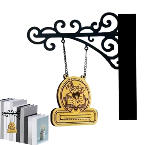 Buch Nische Deko - Schilder Für Leseecken | Leseaccessoires Für Bücherwand-Deko Zuhause Unterricht Halloween Buch Nische Deko - Schilder Für Leseecken | Leseaccessoires Für Bücherwand-Deko Zuhause Unterricht Halloween von Generisch