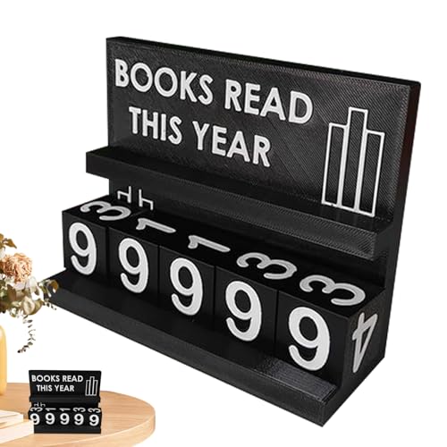 Buchzähler Schild, Leseziel Anzeige Bücherzähler Für Dieses Jahr, Wohnaccessoires Für Büro Landhaus Klassenzimmer Tisch Geburtstag Wohnzimmer Frauen Nachttisch Bibliothek Buchzähler Schild, Leseziel Anzeige Bücherzähler Für Dieses Jahr, Wohnaccessoires Für Büro Landhaus Klassenzimmer Tisch Geburtstag Wohnzimmer Frauen Nachttisch Bibliothek von Generisch
