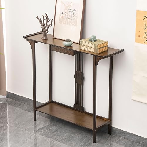 Buddha Schrein Statue Offering Table Chinesisches buddhistisches Altar Regal Meditation Gebetsständer für persönlichen Altar und Tribut Buddha Schrein Statue Offering Table Chinesisches buddhistisches Altar Regal Meditation Gebetsständer für persönlichen Altar und Tribut von Generisch