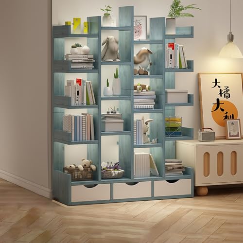 Bücherregal 15/23 Etagen, Büroregal mit Türen, offenes Ausstellungsregal für Schlafzimmer, Wohnzimmer, Arbeitszimmer – vielseitige Standaufbewahrungslösung Bücherregal 15/23 Etagen, Büroregal mit Türen, offenes Ausstellungsregal für Schlafzimmer, Wohnzimmer, Arbeitszimmer – vielseitige Standaufbewahrungslösung von Generisch